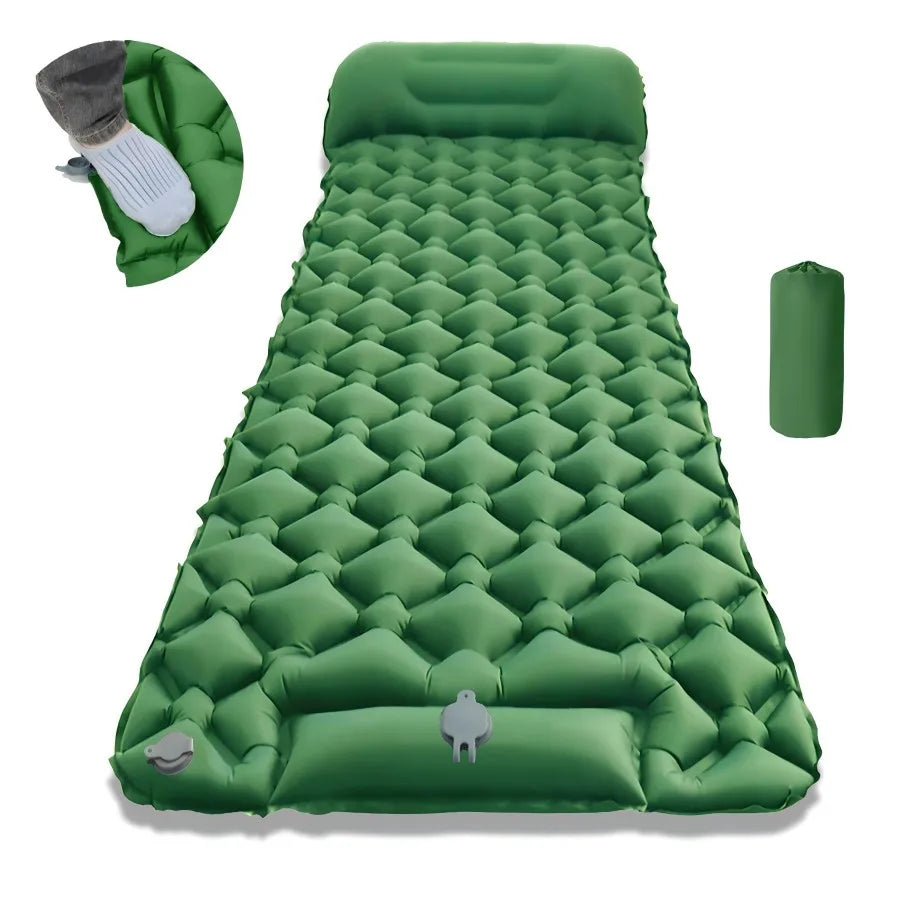 Ultralight Self Inflating Camping Sleeping Pad with Built-in Pump & Eco-friendly Design 0
