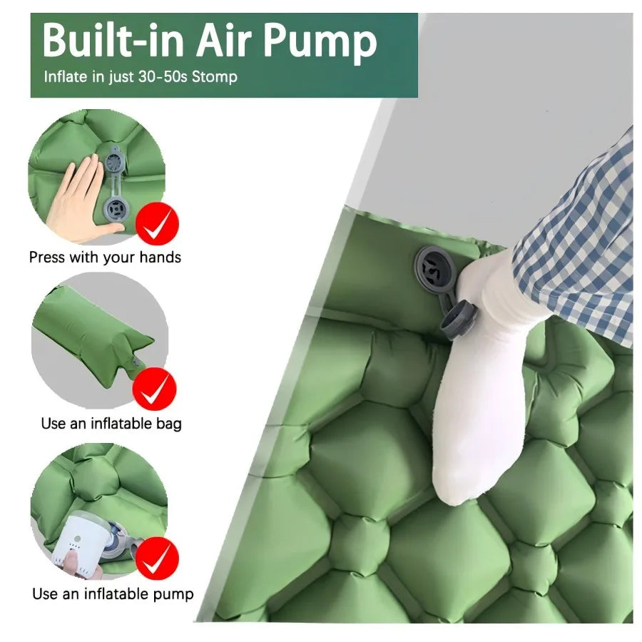 Ultralight Self Inflating Camping Sleeping Pad with Built-in Pump & Eco-friendly Design 1