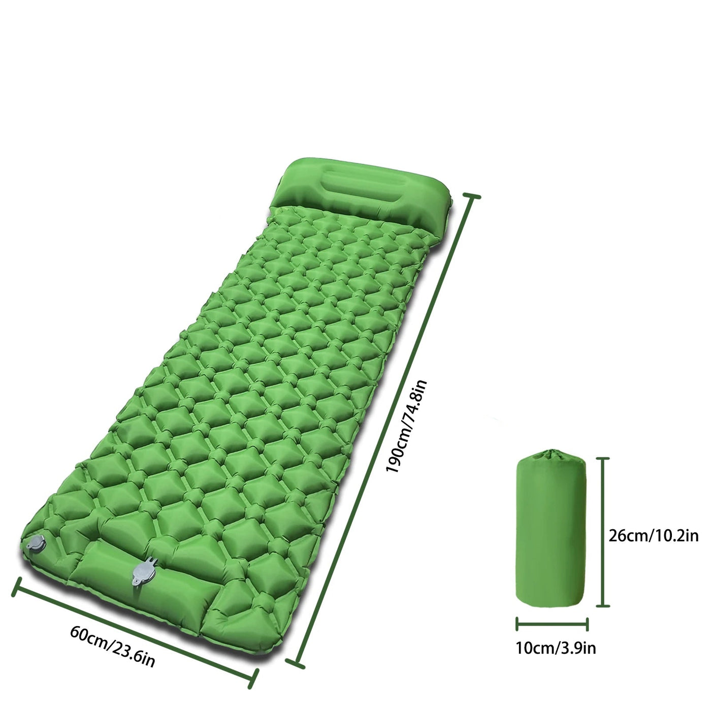 Ultralight Self Inflating Camping Sleeping Pad with Built-in Pump & Eco-friendly Design 2