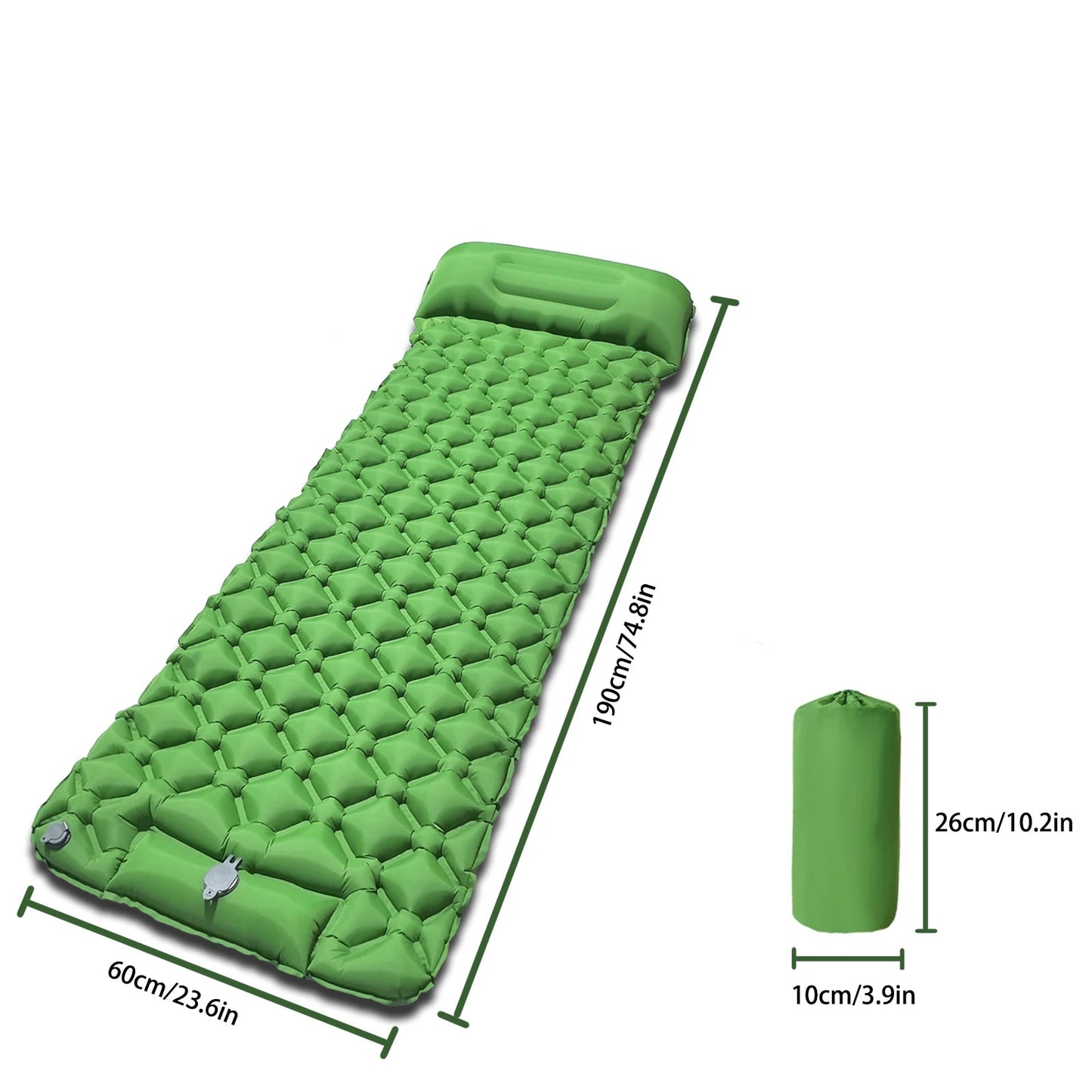 Ultralight Self Inflating Camping Sleeping Pad with Built-in Pump & Eco-friendly Design 2
