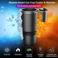 SIPZONE – Heated & Cooled Car Cup Holder for Convenient Drink Storage