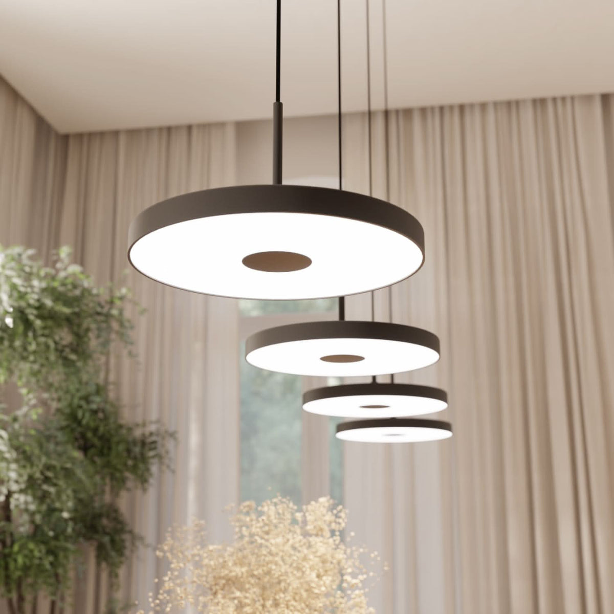 SOLENDRA – Dimmable Ceiling Light for Refined Interior Ambiance