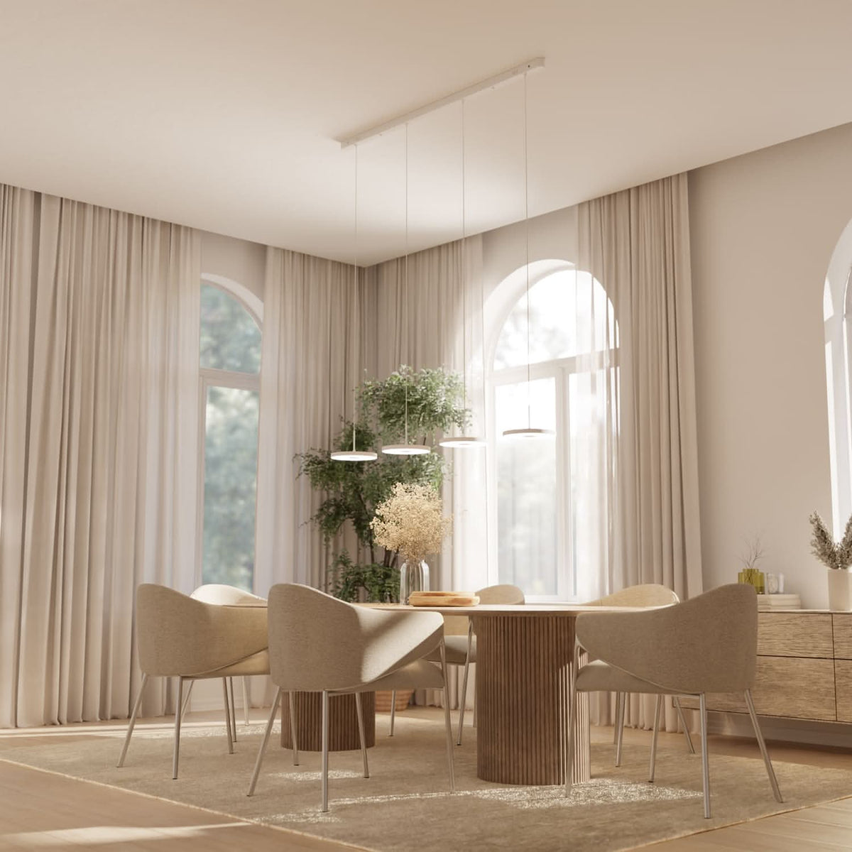 SOLENDRA – Dimmable Ceiling Light for Refined Interior Ambiance