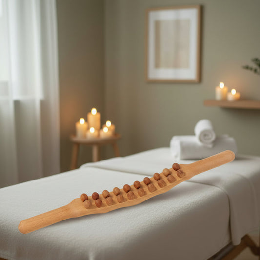 WOOLEASE – Gua Sha Massage Stick made of Natural Wood 0