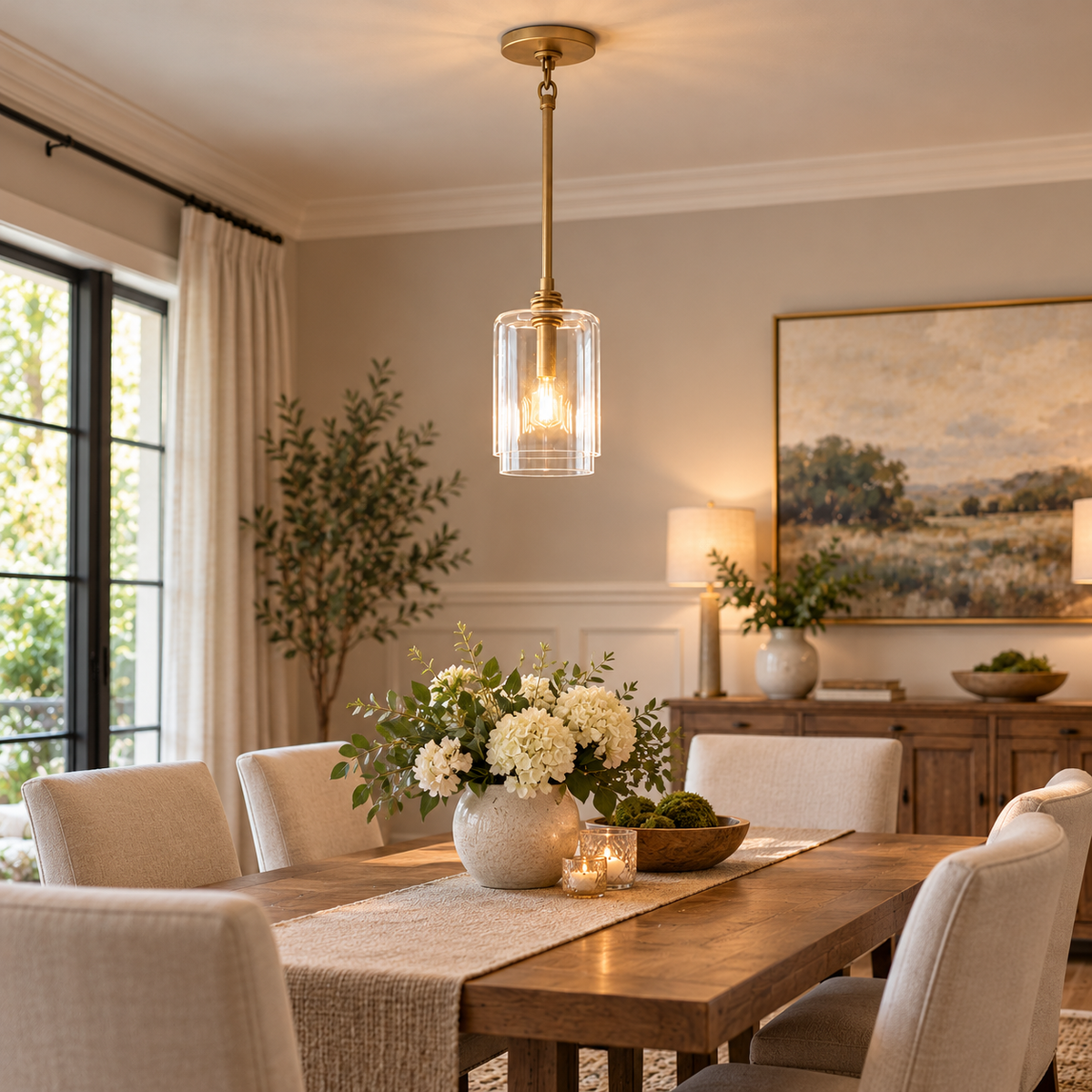 AURECLIXA – Transparent Pendant Light for Gentle Room Illumination