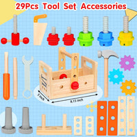 WoodCraft Kids Toolbox - Multifunctional Workbench for Creative Play & Motor Skills Development 1