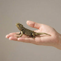 ZenWoven - Unique Brass Lizard Figurine Decorative Accent for Home & Desk 4