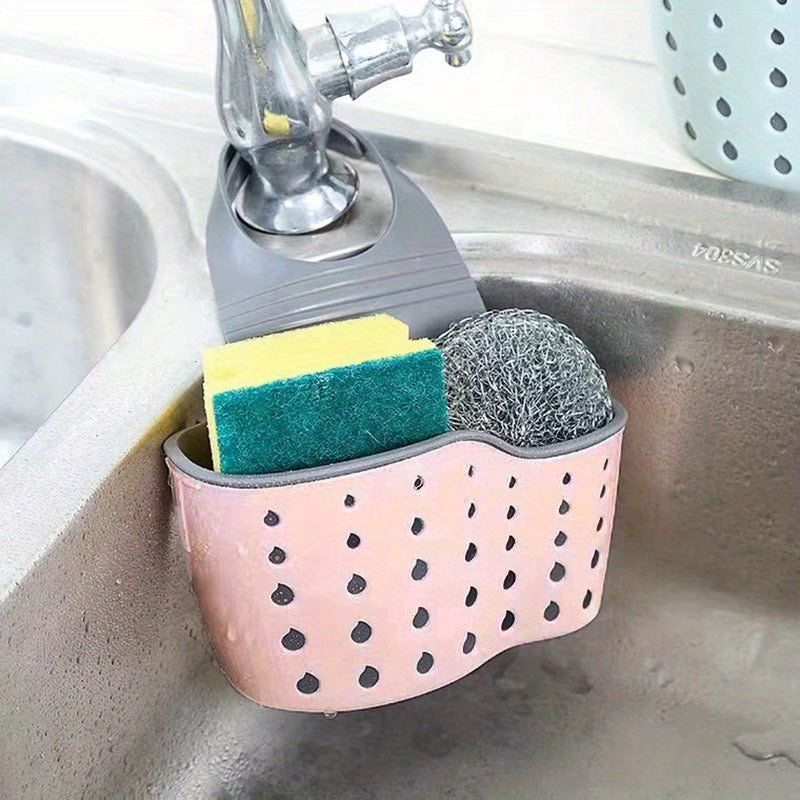 SINKORGANIX – Adjustable Sink Storage Tray with Sponges Set