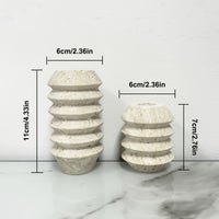 ROMAN TRAVERTINE – Natural Marble Candle Holder