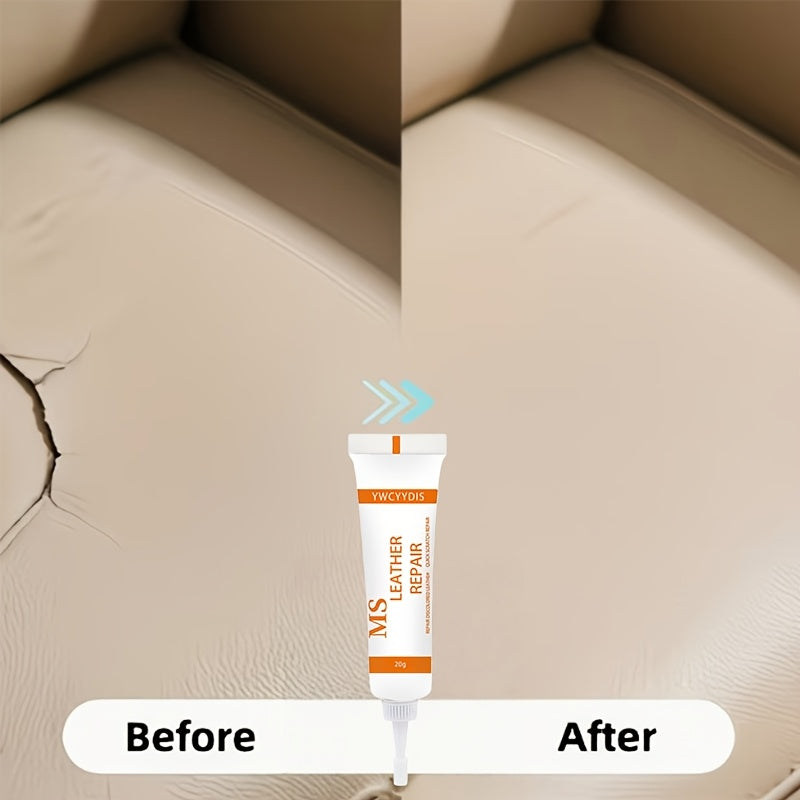 EDGELIVA – White Leather Edge Filler Repair Cream with Brush