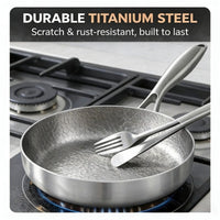 KITCHENLIVA – Durable Frying Pan for Induction & Gas Stoves