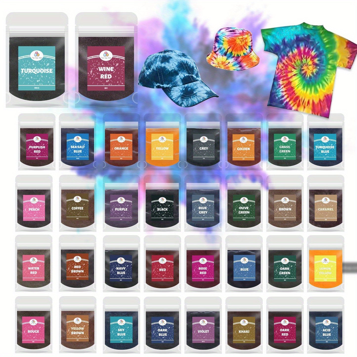 DYENEST – Multi-Color Fabric Dye Set for Clothing & Textile Renewal