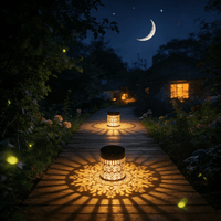 LOTUSLUX – Solar Outdoor Lotus Projection Table Lamp