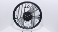 AUREN – 40cm Golden 3D Iron Silent Wall Clock for Modern Home Decor