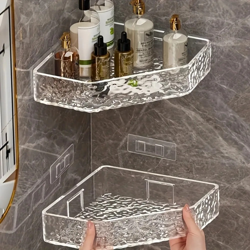 GLACIERA – Corner Glacier Design Bathroom Shelf Organizer