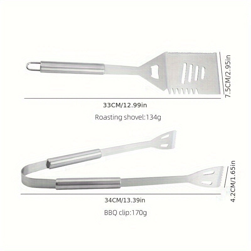 GRILLMASTER – Stainless Steel BBQ Tool Set with Carry Case