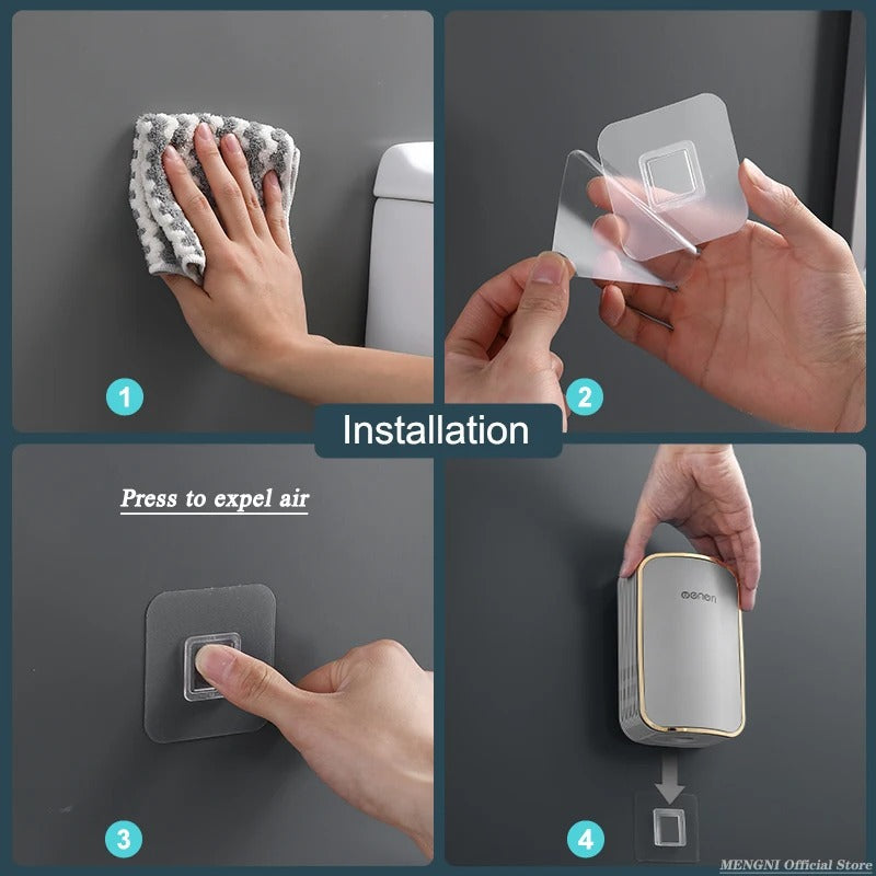 LUXCLEANSE – Wall Mounted Quick Dry Toilet Brush Set