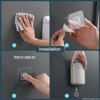 LUXCLEANSE – Wall Mounted Quick Dry Toilet Brush Set
