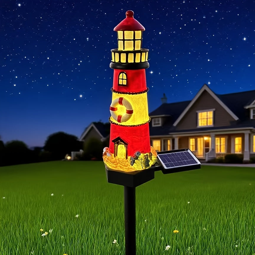 LIGHTHAVEN – Solar Outdoor Lighthouse Decorative Garden Lamp