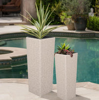 RATTANOVA – Outdoor Wicker Planter Set