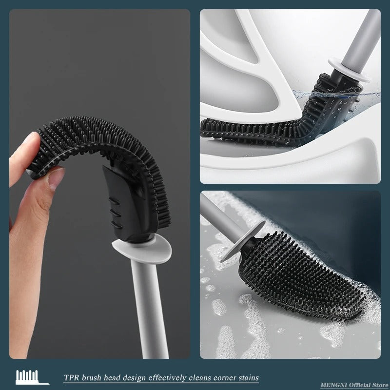 LUXCLEANSE – Wall Mounted Quick Dry Toilet Brush Set