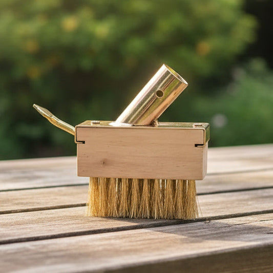 WEEDRAKE – Manual Crevice Weeding Tool with Long Handle Wire Scraper