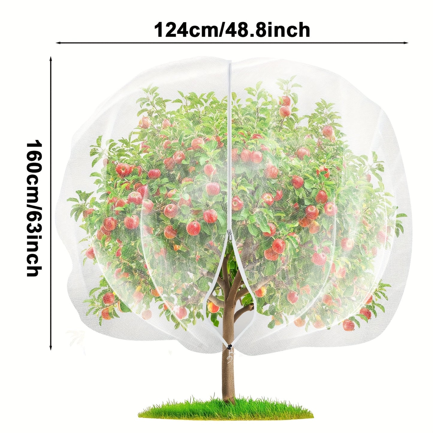 ORCHARDLIVA – Protective Garden Net with Secure Drawstring Design