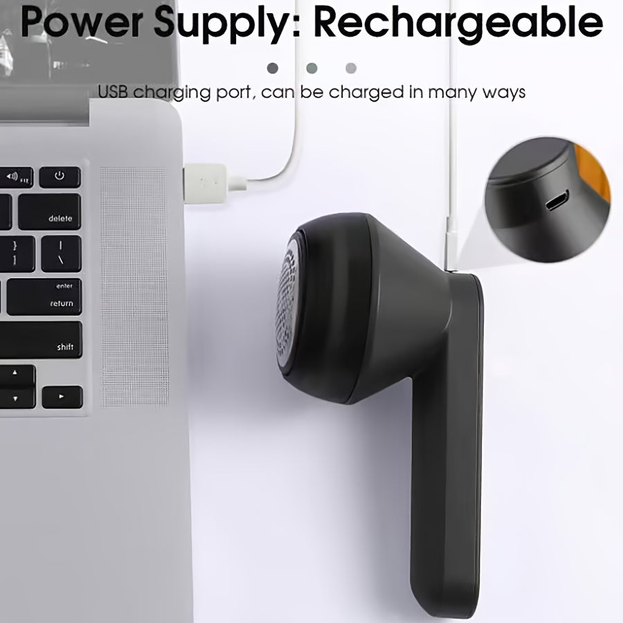 LINTORA – USB Rechargeable Fabric Shaver for Portable Clothes and Lint Removal