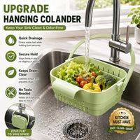 COLLADOCK – Retractable Hanging Colander for Tidy Sink-Side Organization