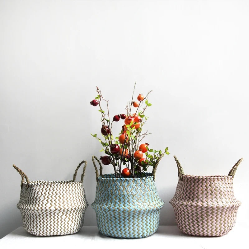 NATURWEAVE – Wicker Storage Basket Boho Organizer