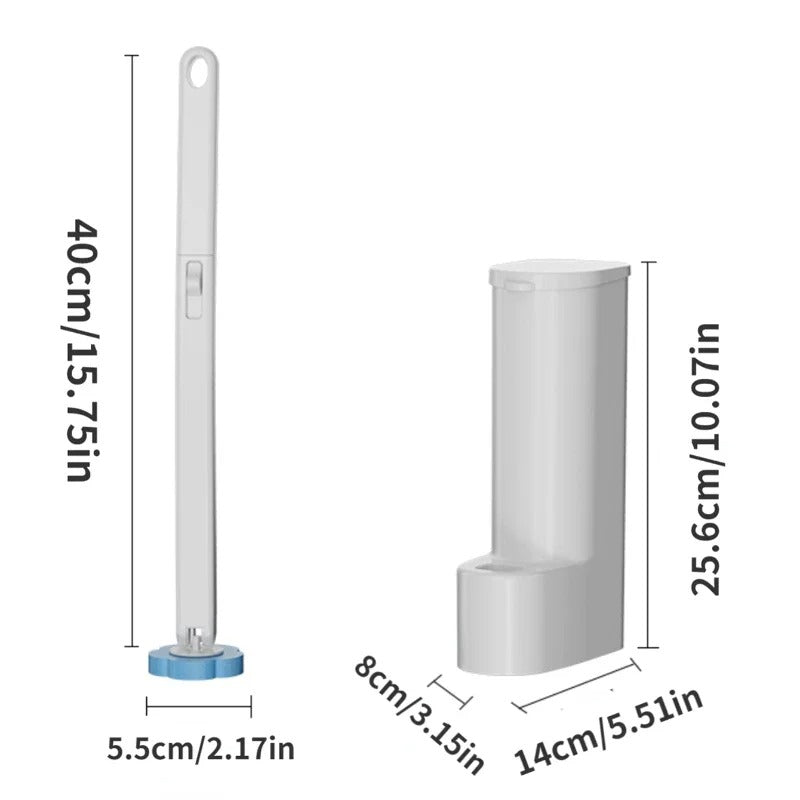 CLEANOVA – Disposable Toilet Brush Set with Replaceable Heads