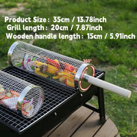 ROLLGRILL – Stainless Steel Rolling Grill Basket