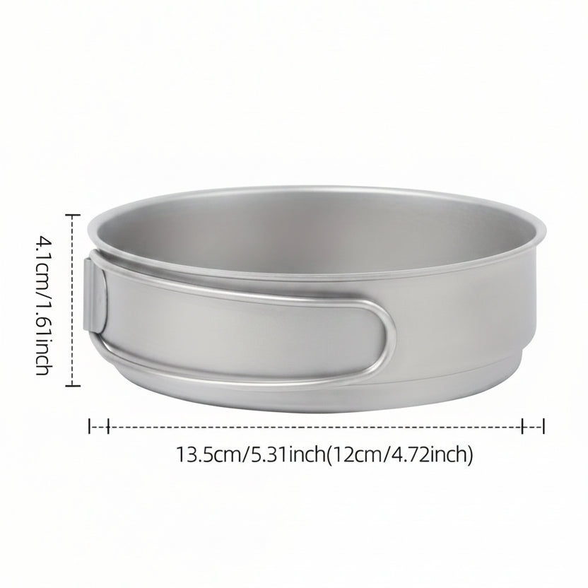 HIKENEST – Rustproof Stainless Steel Cookware for Hiking & Picnics