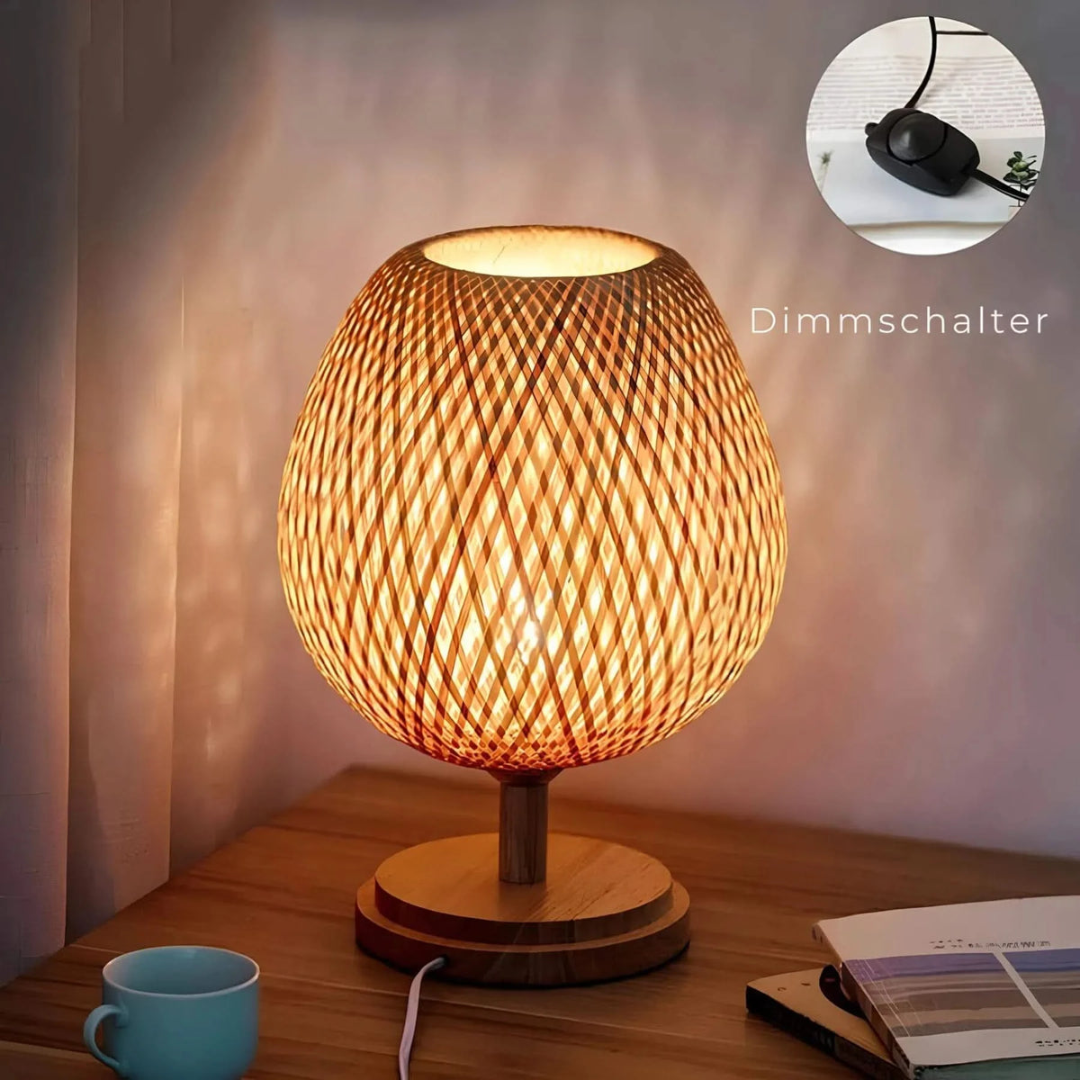 ZENBAMELIA – dekorativ bordlampe til et fredfyldt aftenlys