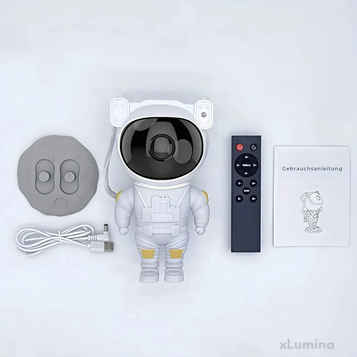 STELLAPILOT – Astronautprojektorlampe med stjernehimmel til magisk glød i rummet