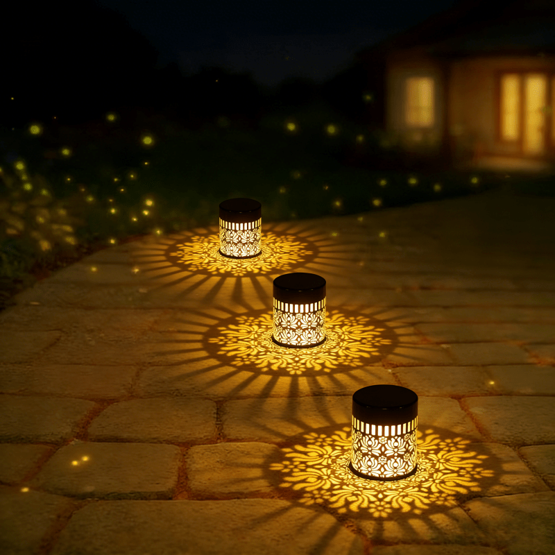 LOTUSLUX – Solar Outdoor Lotus Projection Table Lamp