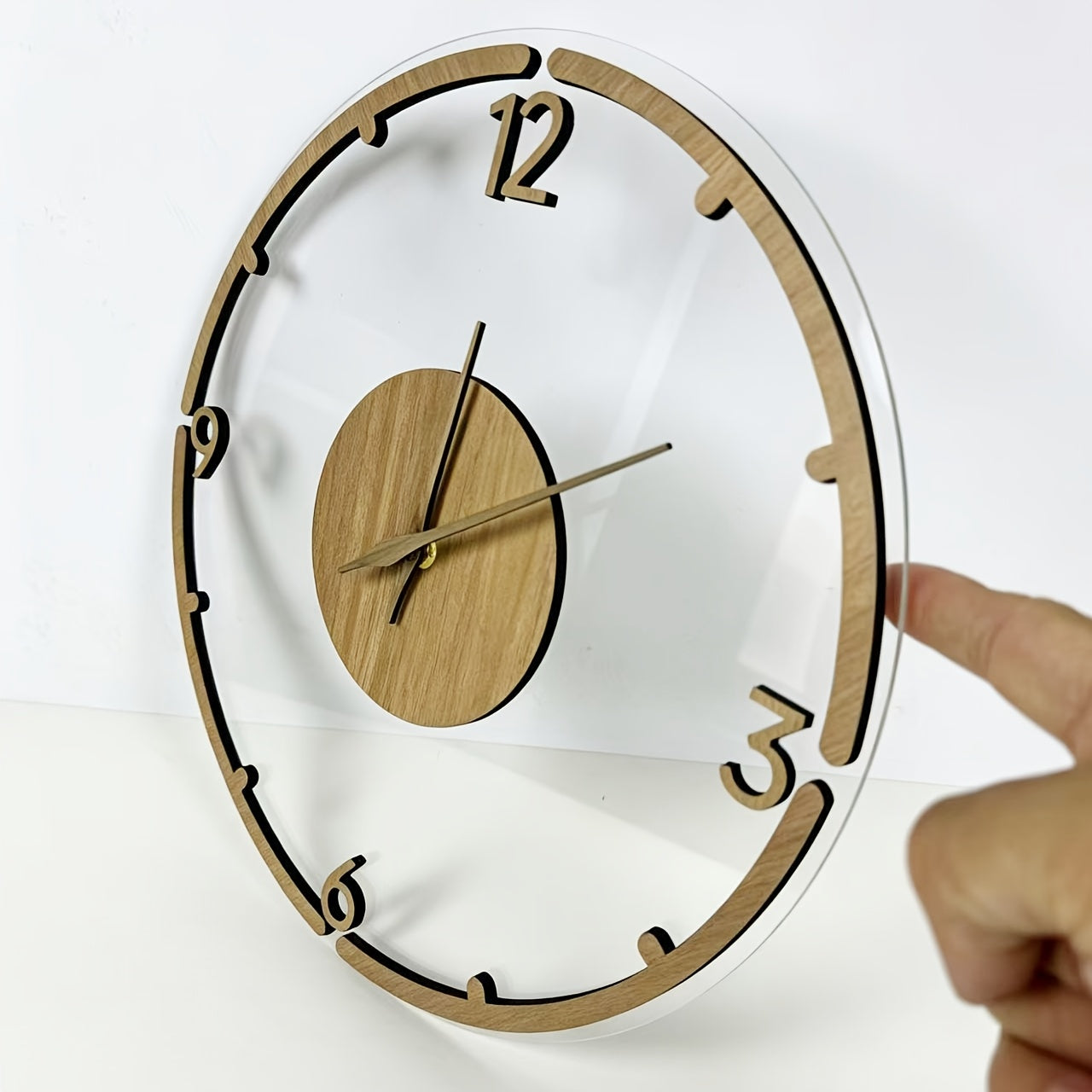 Nordwood 30 cm Minimalist Wooden Acrylic Wall Clock