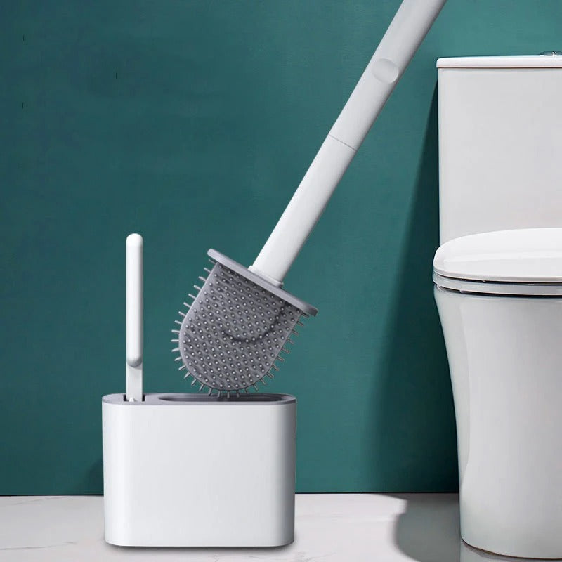 FLATFLEX – Silicone Flat Head Toilet Brush Set