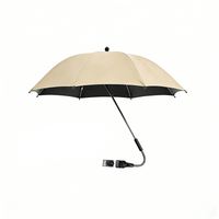 SHADEFLOW – Portable Beach Chair Umbrella with 360° Adjustable Rotation