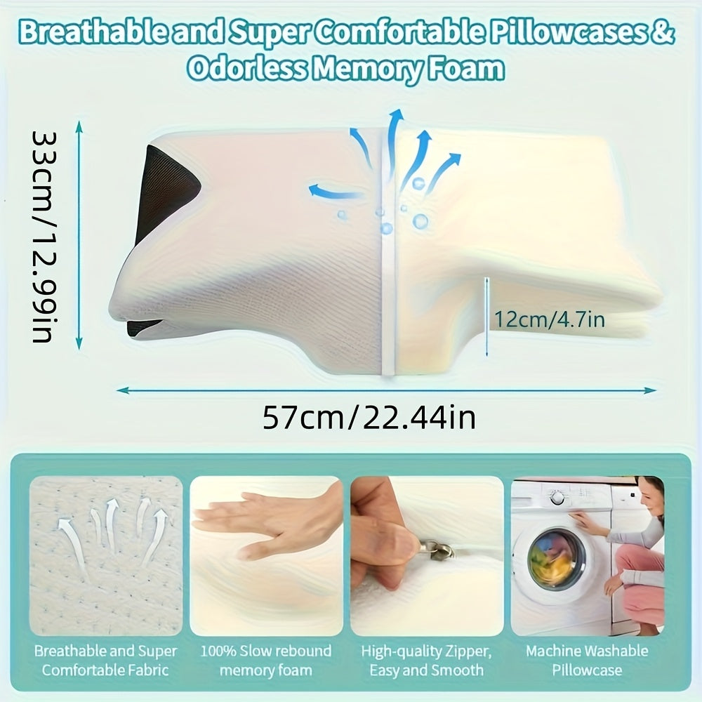 NECKEASE PRO – Contoured Memory Foam Neck Pillow