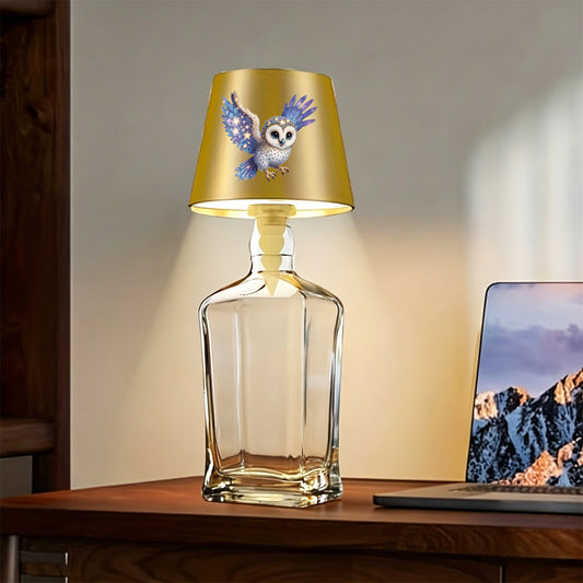 OWLYGLOW – Multifunctional LED Bottle Table Lamp with Owl Design