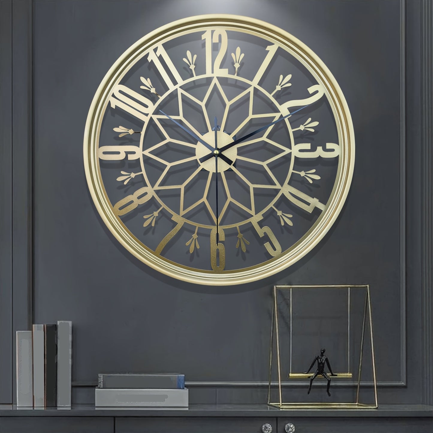 Scandia 40 cm Modern Iron Art Wall Clock