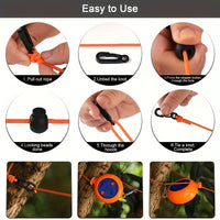 DRYFLOW – Adjustable Camping Clothesline Rope for Outdoor Travel