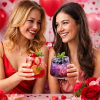 ORIGLOW – 14-Pack Corrugated Unbreakable Plastic Glass Set for Elegant Party Beverage Serving