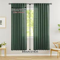 LINVIA – Flax Linen Sheer Curtains for Soft Light Filtering and Privacy Drapery
