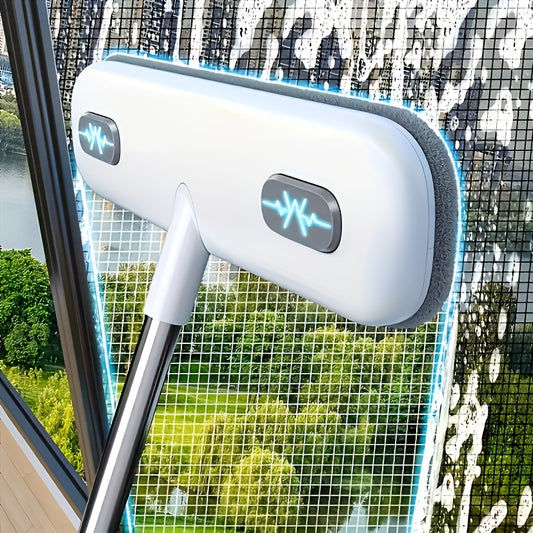 GLASSTEL – Retractable Magic Window Cleaning Brush with Pet Hair Removal Function