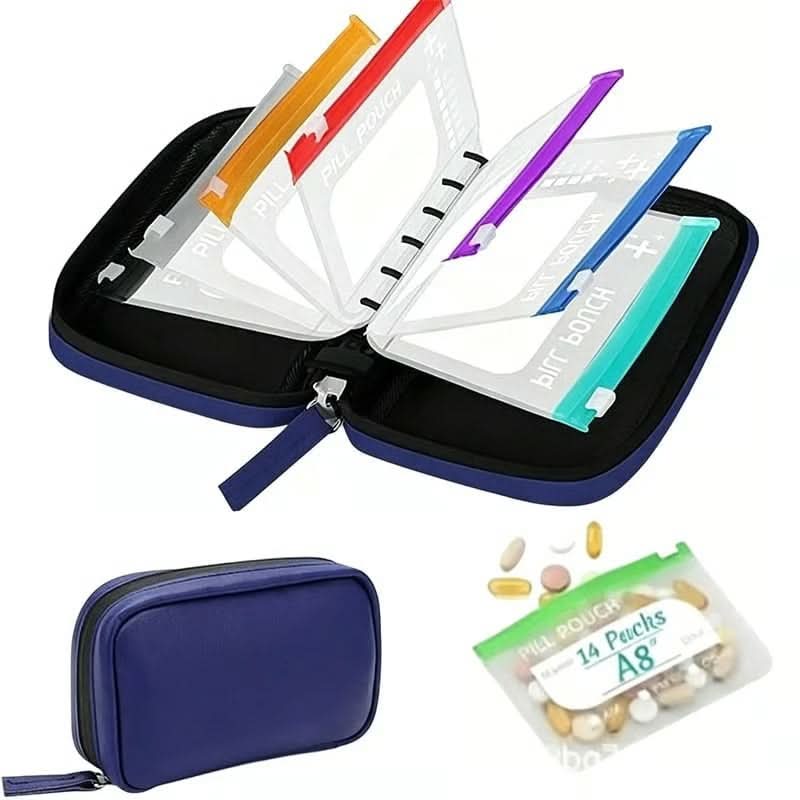 MEDVOY – Travel Pill Organizer Bag Set for Easy On-the-Go Organization