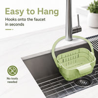 COLLADOCK – Retractable Hanging Colander for Tidy Sink-Side Organization