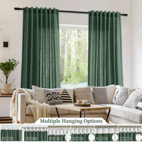 LINVIA – Flax Linen Sheer Curtains for Soft Light Filtering and Privacy Drapery