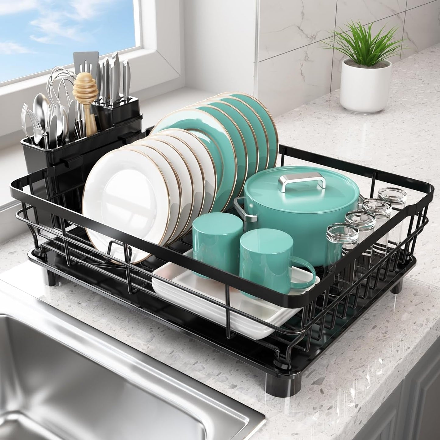 BLACKNEST – Opvaskestativ med stilfuld bestikholder.